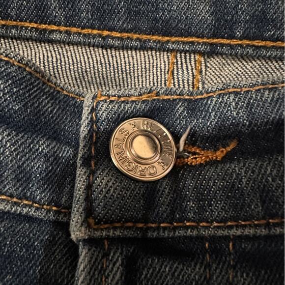 Re/done High Rise Medium Wash Skinny Leg Jeans Button Fly Sz 30 - Picture 7 of 12